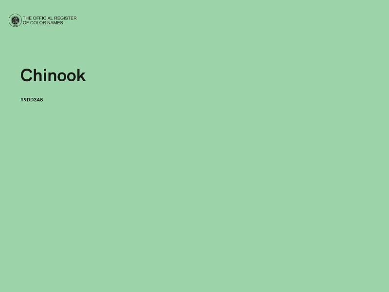 #9DD3A8 - Chinook color image