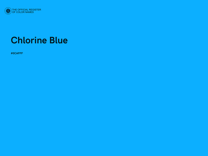 #0CAFFF - Chlorine Blue color image