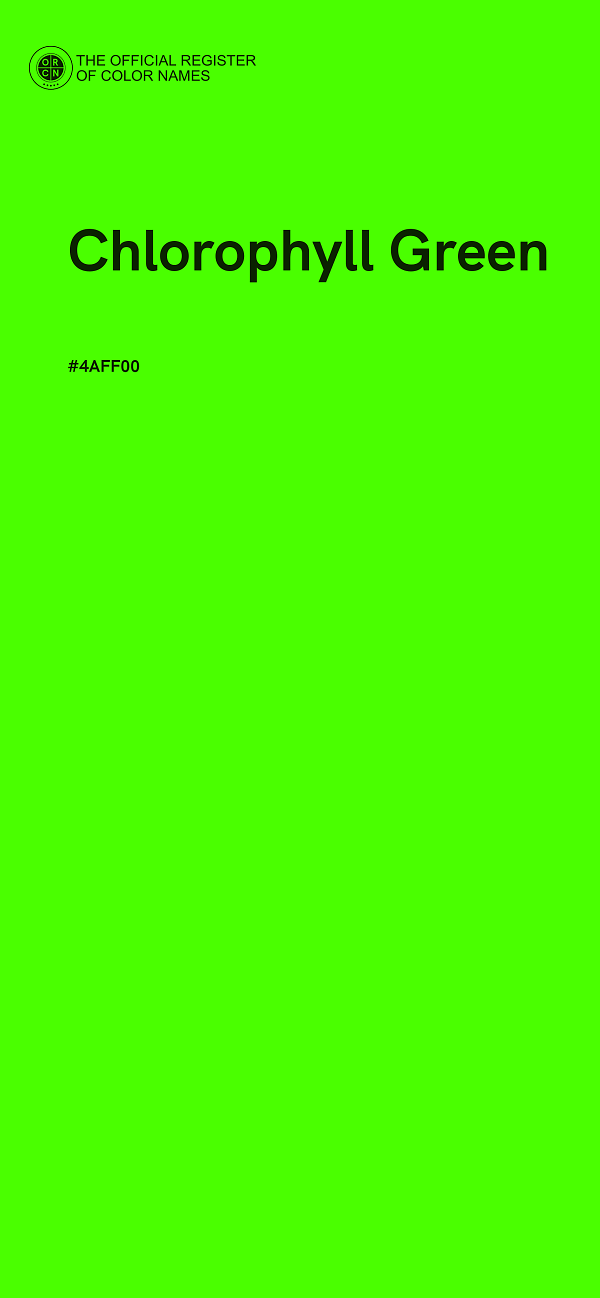 #4AFF00 - Chlorophyll Green color image