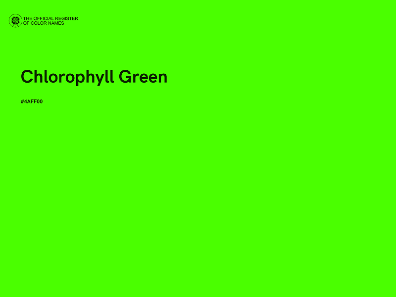 #4AFF00 - Chlorophyll Green color image