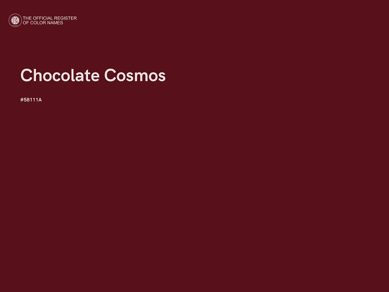 #58111A - Chocolate Cosmos color image