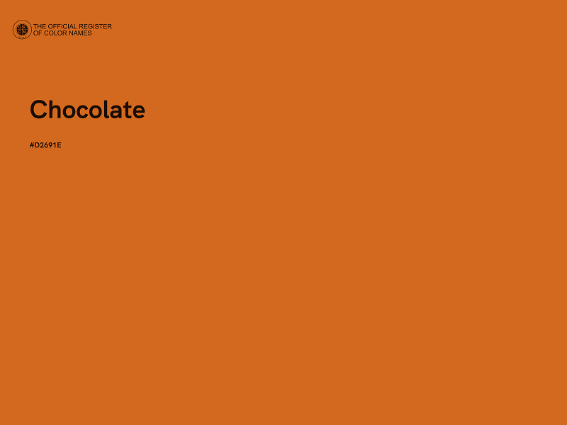 #D2691E - Chocolate color image