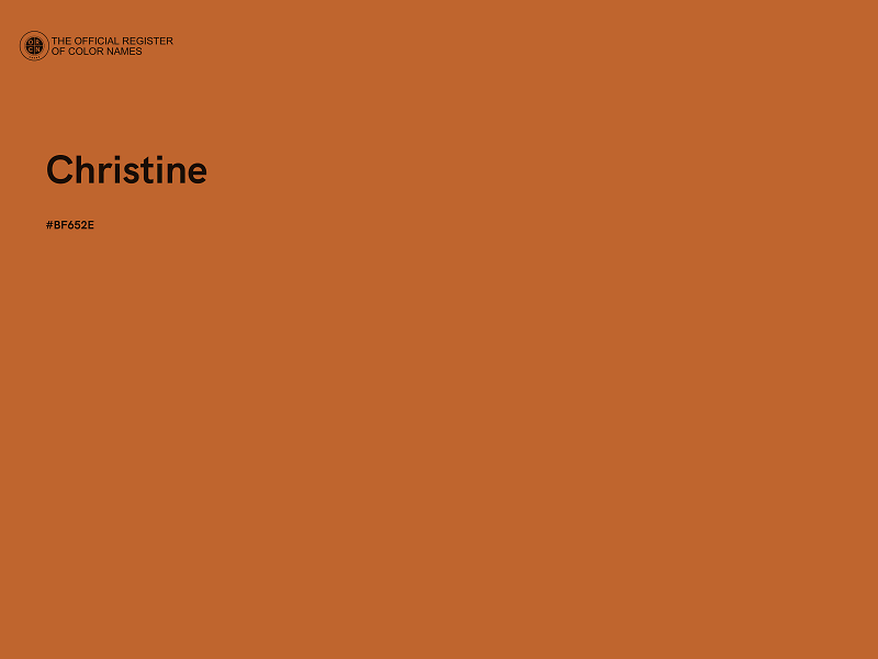 #BF652E - Christine color image