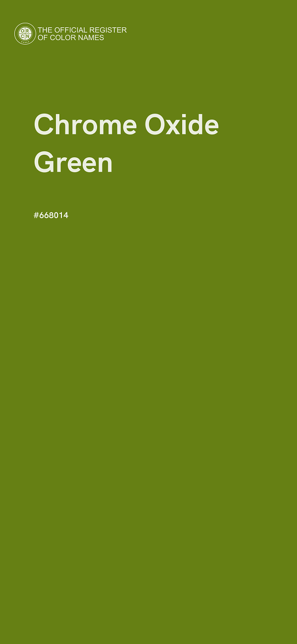 #668014 - Chrome Oxide Green color image