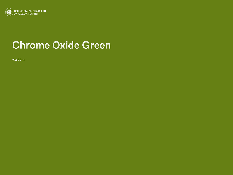#668014 - Chrome Oxide Green color image