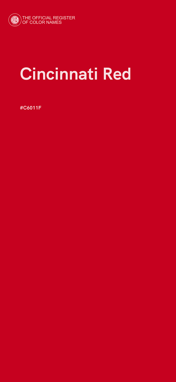 #C6011F - Cincinnati Red color image