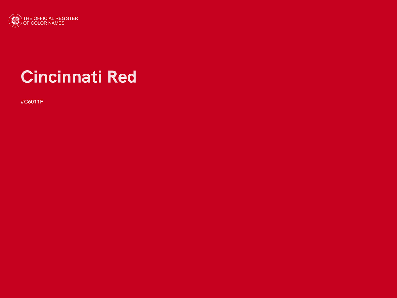 #C6011F - Cincinnati Red color image