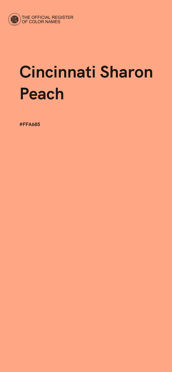 #FFA685 - Cincinnati Sharon Peach color image