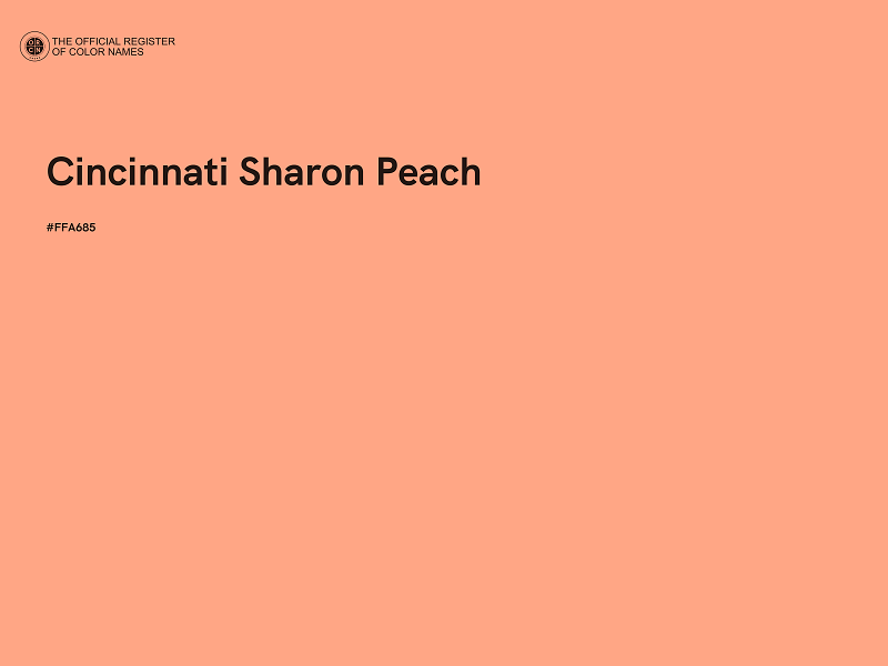 #FFA685 - Cincinnati Sharon Peach color image