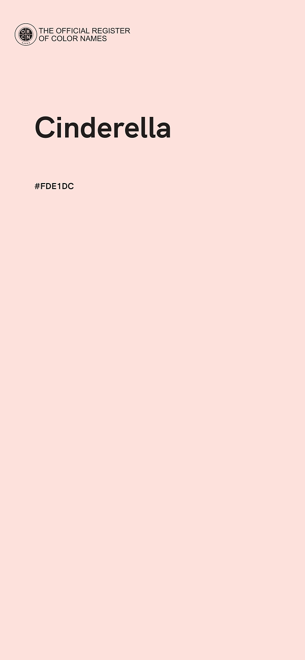 #FDE1DC - Cinderella color image