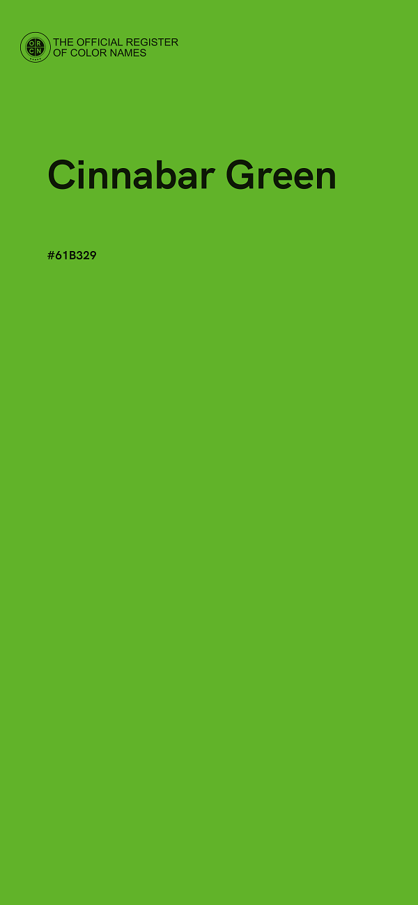 #61B329 - Cinnabar Green color image