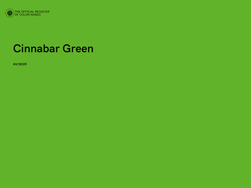 #61B329 - Cinnabar Green color image