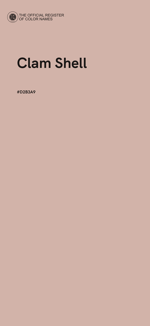#D2B3A9 - Clam Shell color image