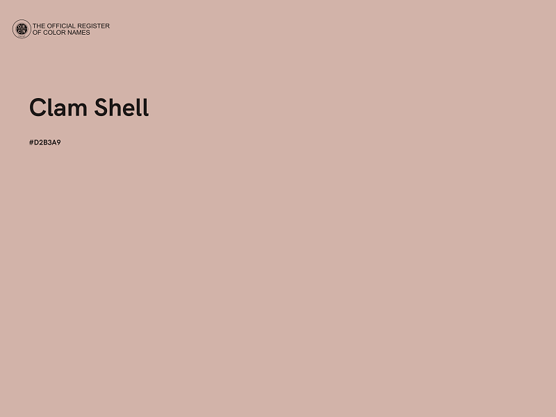 #D2B3A9 - Clam Shell color image