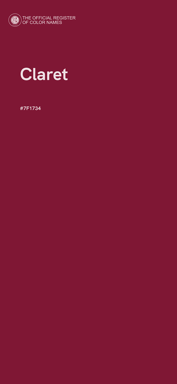 #7F1734 - Claret color image