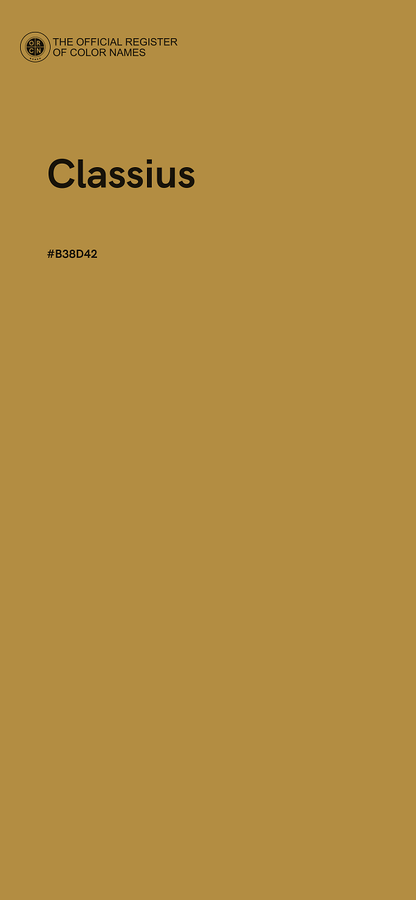 #B38D42 - Classius color image