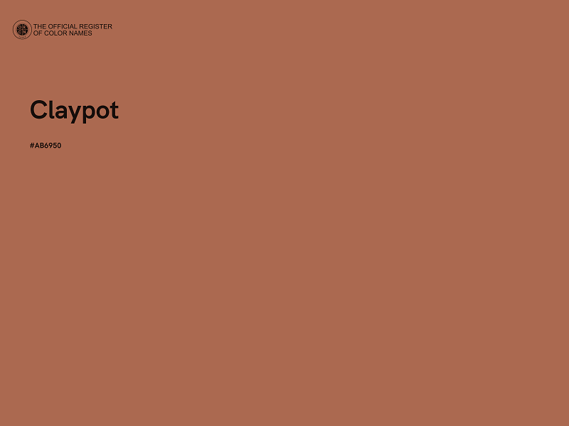 #AB6950 - Claypot color image