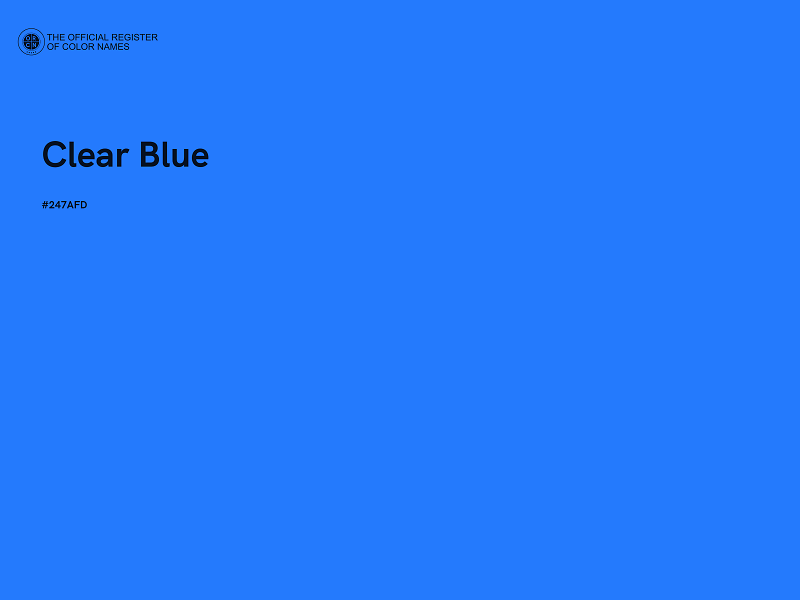 #247AFD - Clear Blue color image