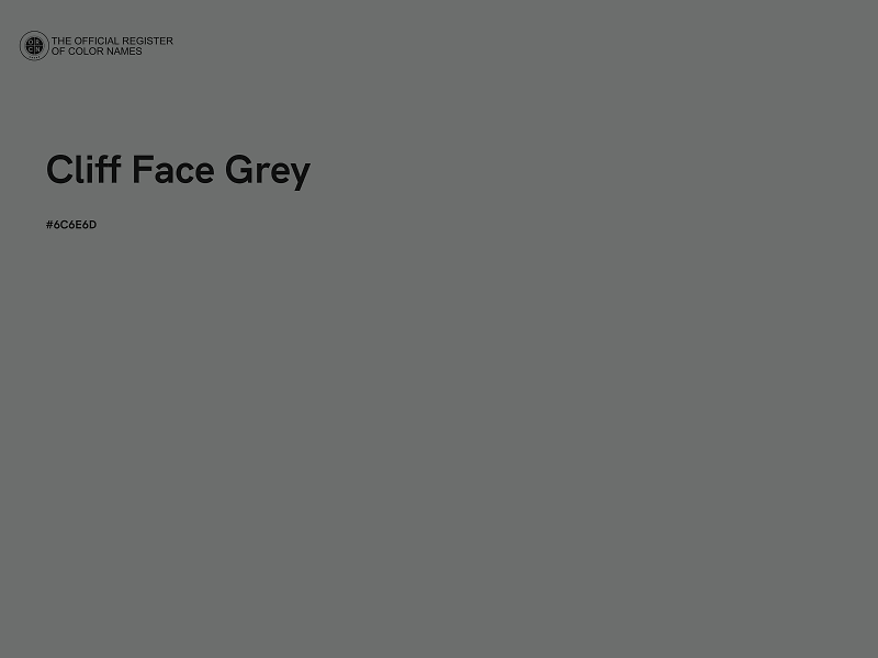 #6C6E6D - Cliff Face Grey color image