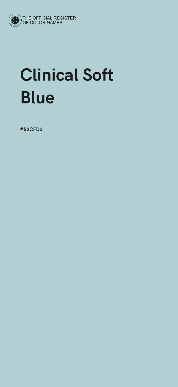 #B2CFD3 - Clinical Soft Blue color image