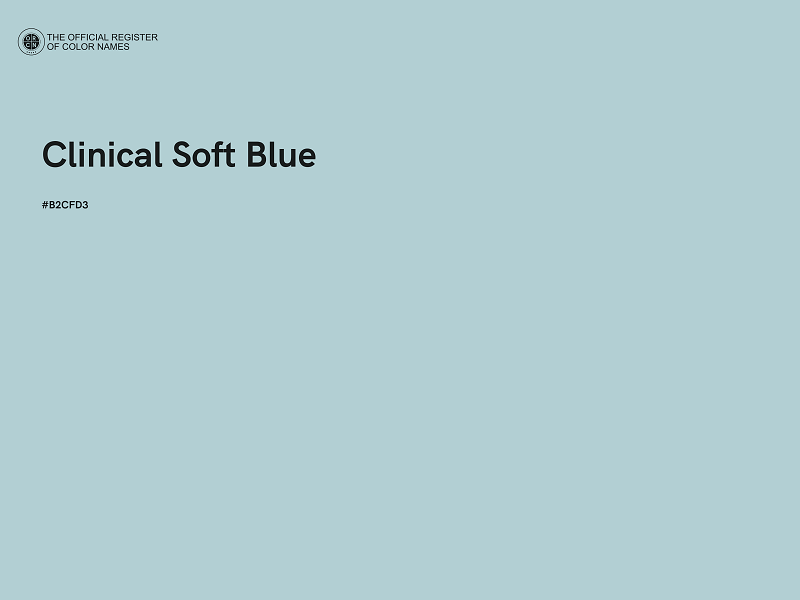 #B2CFD3 - Clinical Soft Blue color image