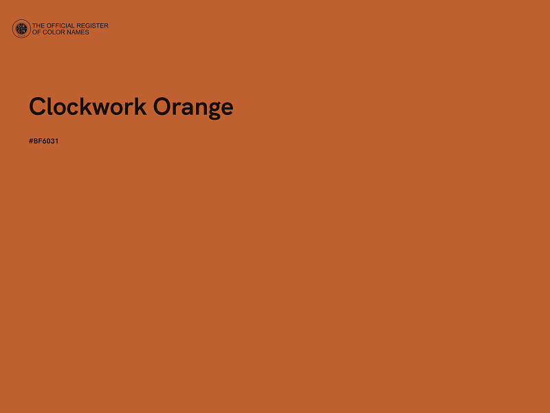 #BF6031 - Clockwork Orange color image