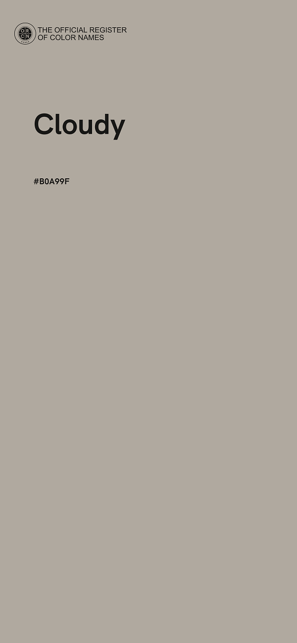 #B0A99F - Cloudy color image