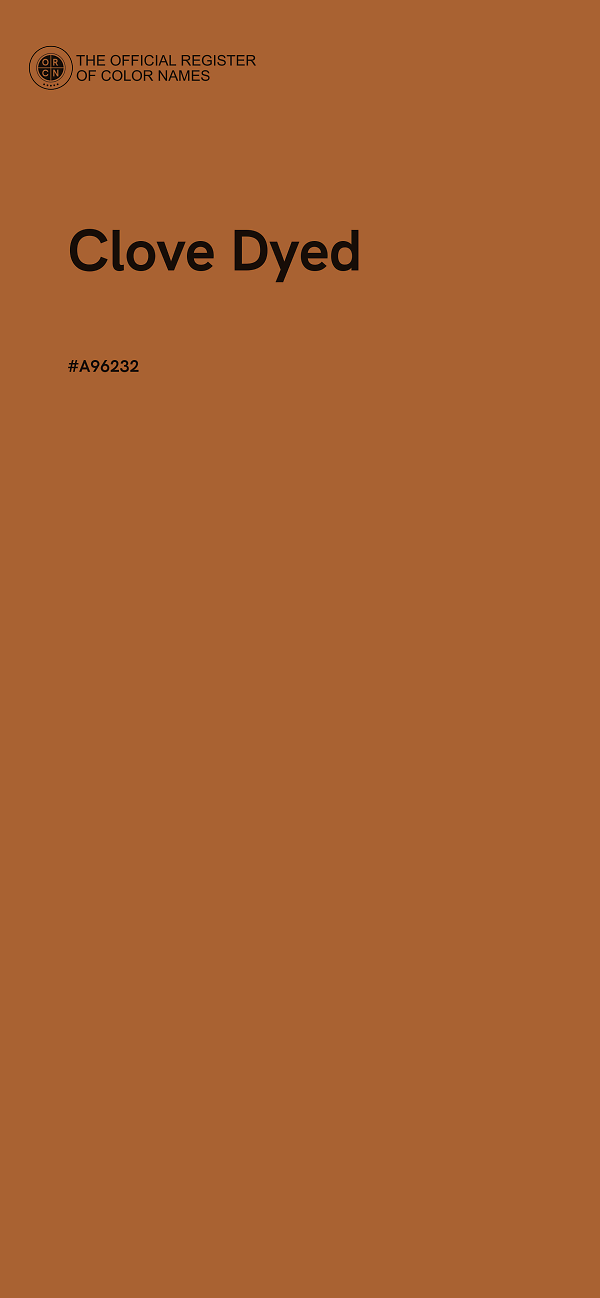 #A96232 - Clove Dyed color image