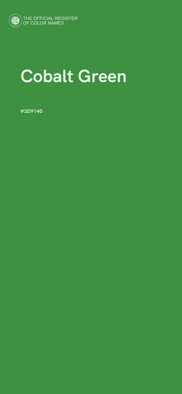 #3D9140 - Cobalt Green color image