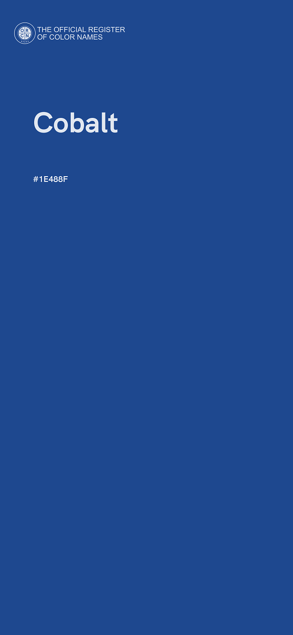 #1E488F - Cobalt color image