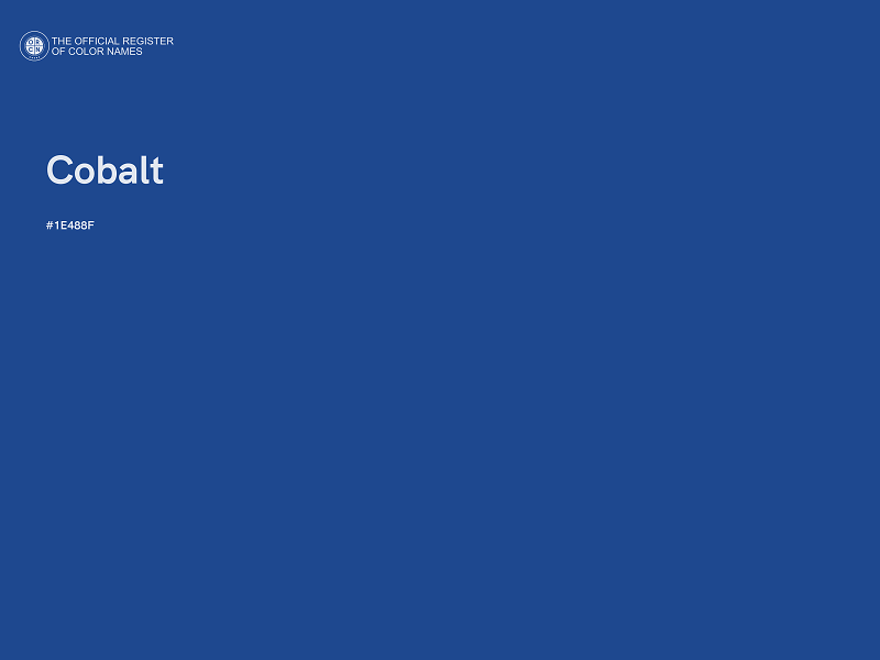 #1E488F - Cobalt color image