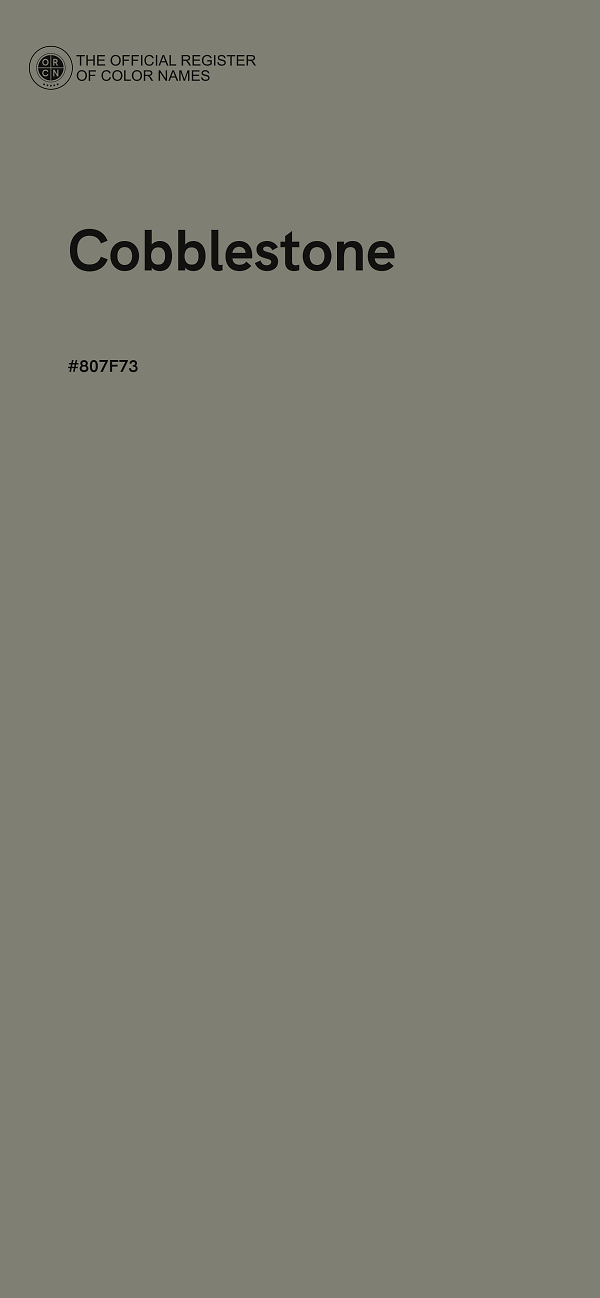 #807F73 - Cobblestone color image