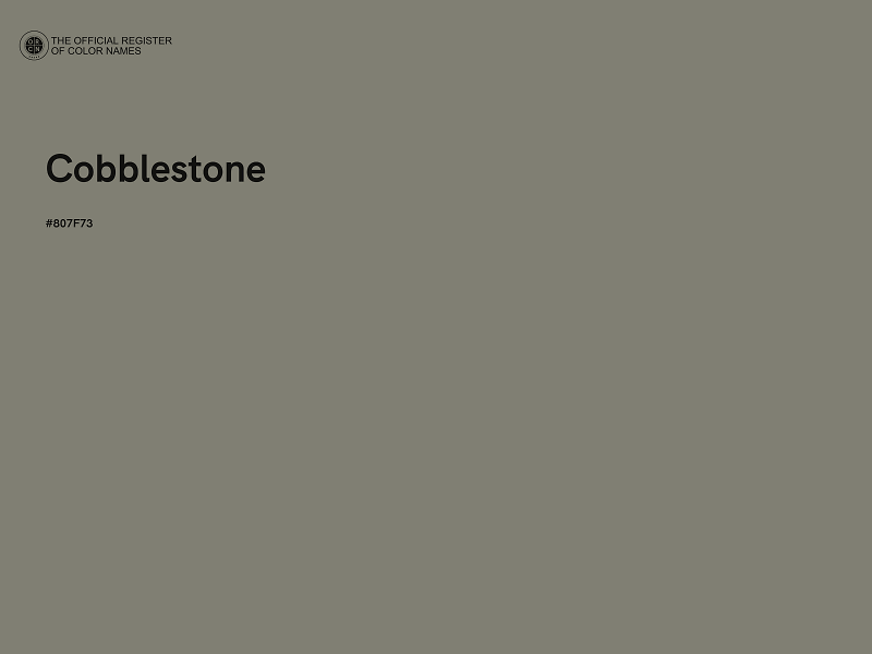 #807F73 - Cobblestone color image