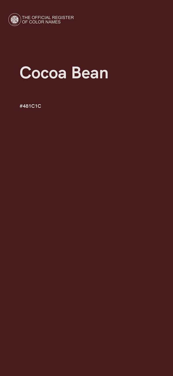 #481C1C - Cocoa Bean color image