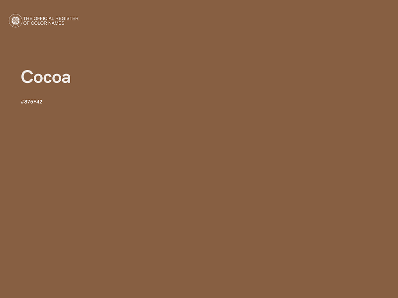 #875F42 - Cocoa color image