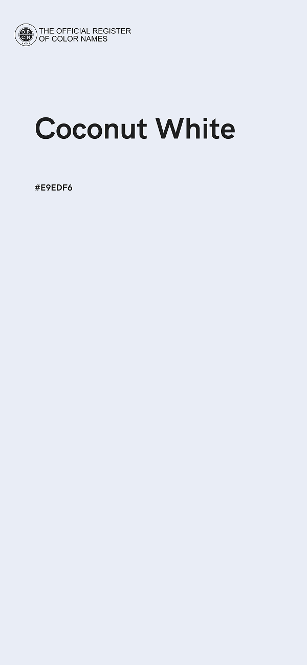 #E9EDF6 - Coconut White color image