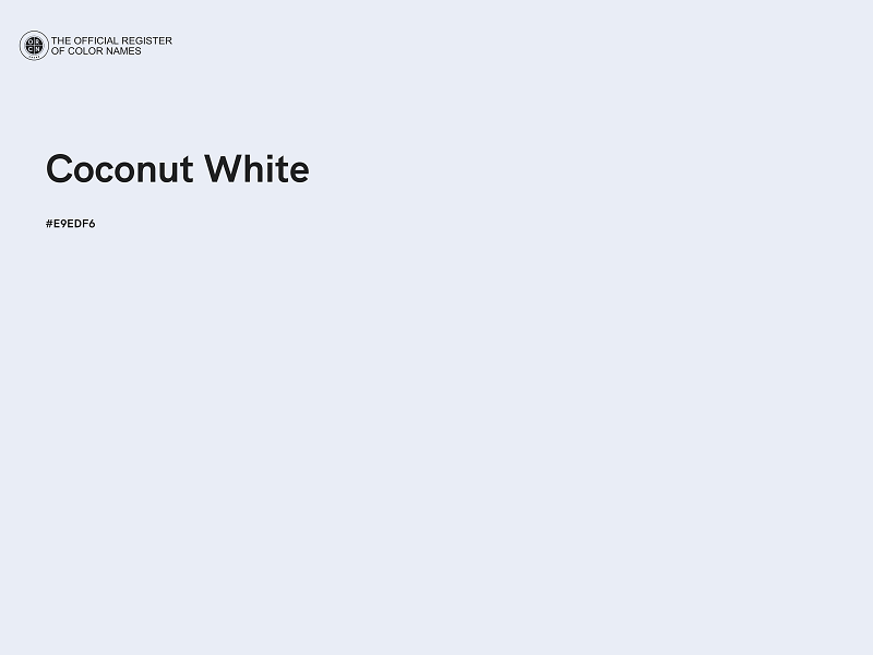 #E9EDF6 - Coconut White color image