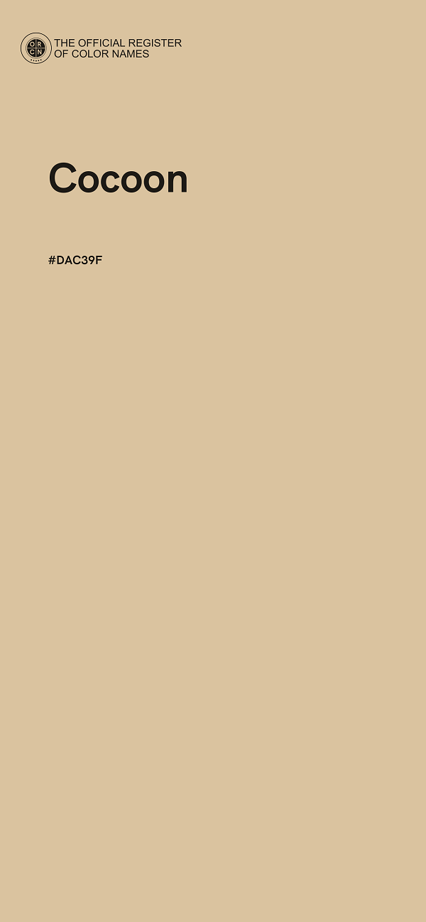 #DAC39F - Cocoon color image