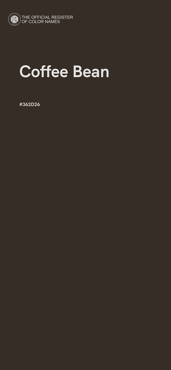#362D26 - Coffee Bean color image