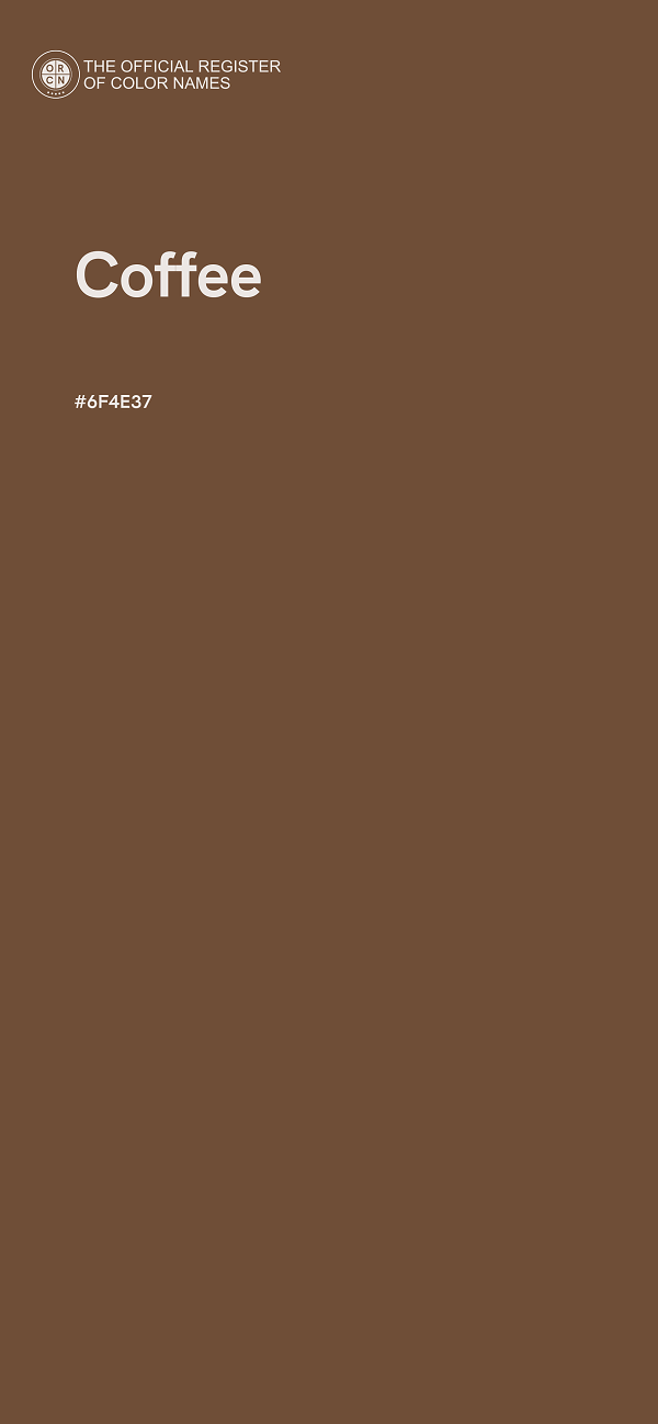 #6F4E37 - Coffee color image