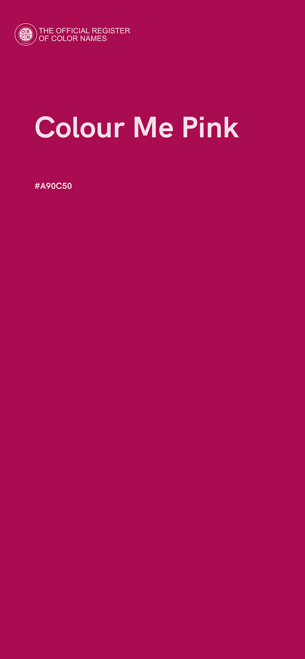 #A90C50 - Colour Me Pink color image
