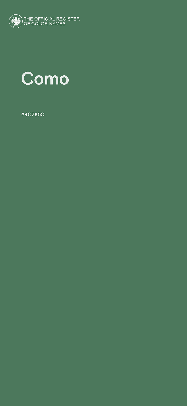 #4C785C - Como color image