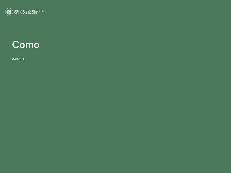 #4C785C - Como color image