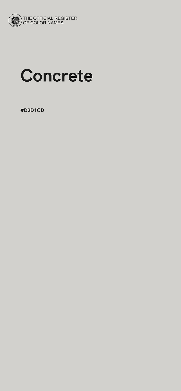 #D2D1CD - Concrete color image