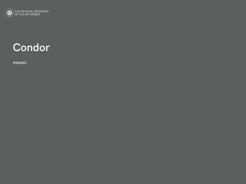 #5B605C - Condor color image