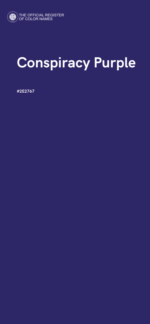 #2E2767 - Conspiracy Purple color image