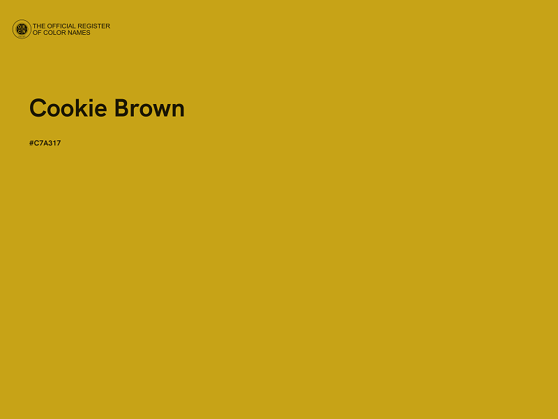 #C7A317 - Cookie Brown color image