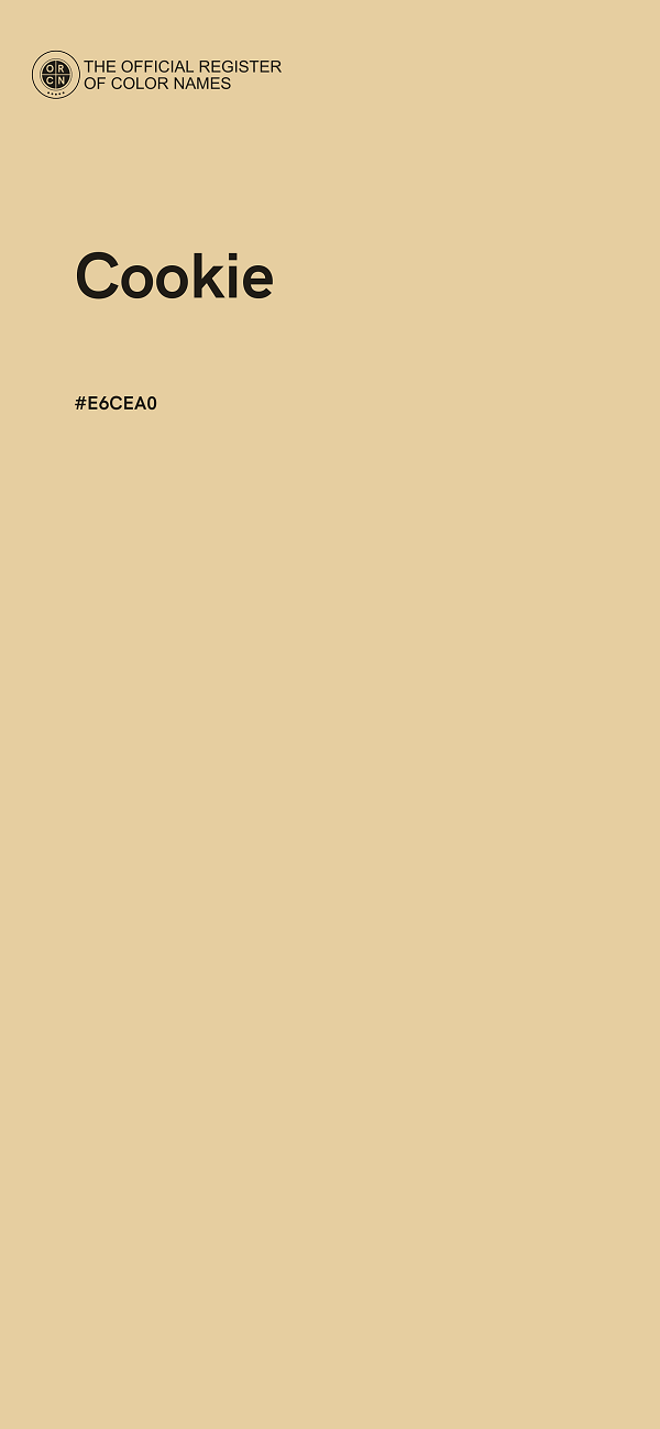 #E6CEA0 - Cookie color image