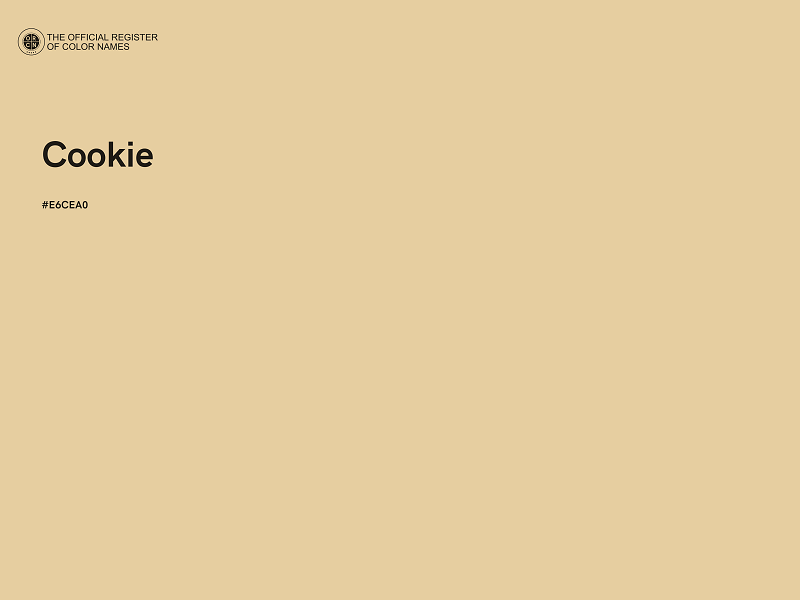#E6CEA0 - Cookie color image