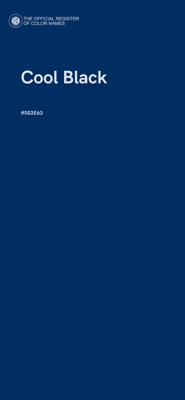 #002E63 - Cool Black color image